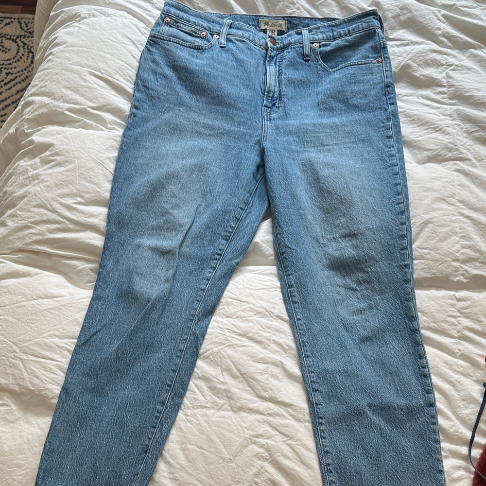 Madewell Women's Straight Leg Blue Jeans